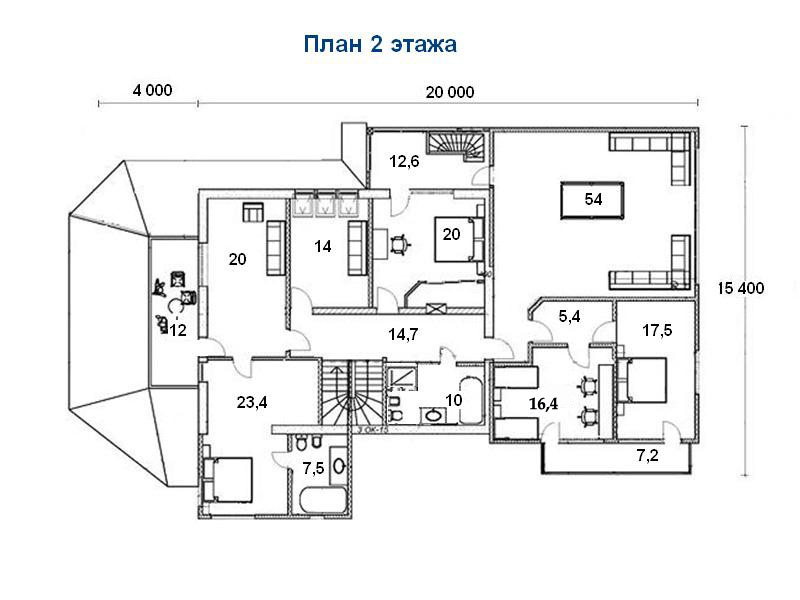 План 2-ого этажа